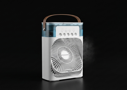 3 In 1 New Fan AIr Conditioner Household Small Air Cooler LED Night Light Portable Humidifier Air Adjustment Fan Office Home Fan