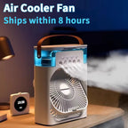 3-in-1 Portable Air Cooler & Humidifier with LED