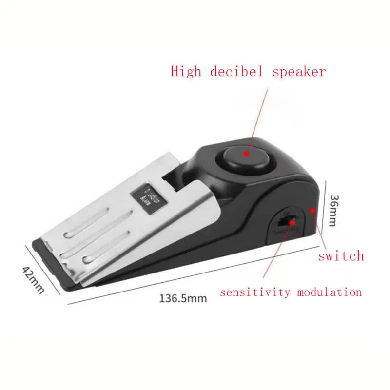 Portable Door Stop Alarm for Home Security