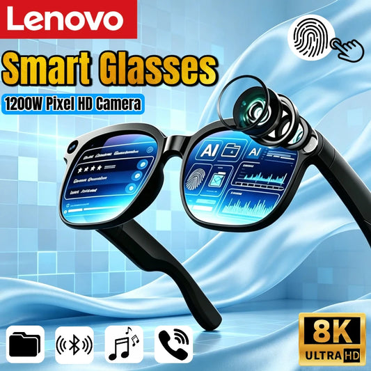 Lenovo 8K AI Smart Glasses: HD Camera & Live Translator