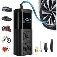 3X Faster Cordless Tire Inflator: 150PSI Portable Compressor