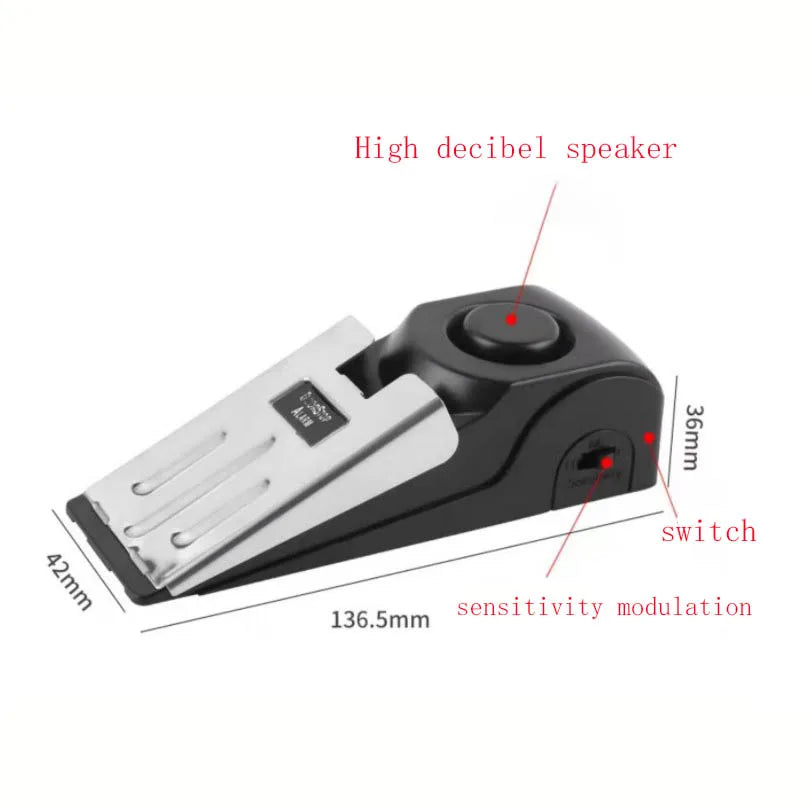 Portable Door Stop Alarm for Home Security