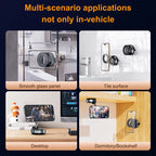 Foldable Magnetic Car Mount: 360° Vacuum Phone Holder