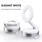 Foldable Magnetic Car Mount: 360° Vacuum Phone Holder