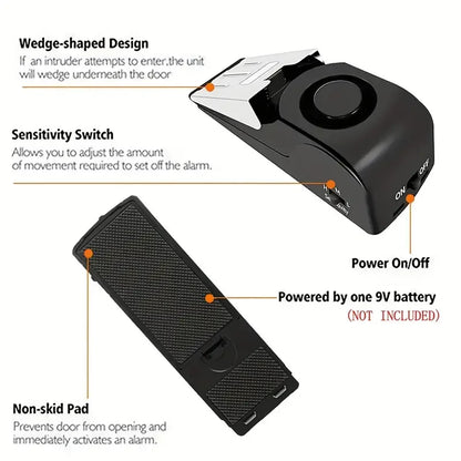 Portable Door Stop Alarm for Home Security